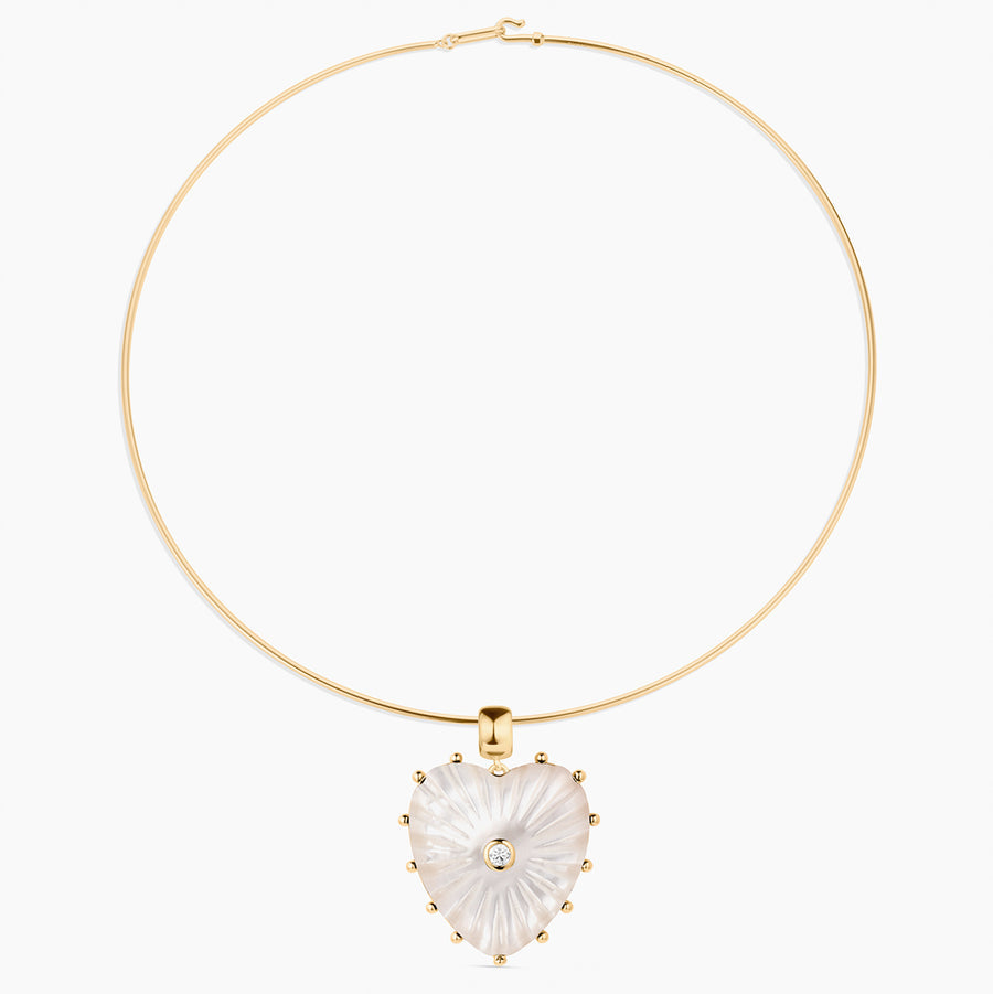 Thatch Malene Heart Charm - Mother of Pearl Jewelry - Sloane Boutique
