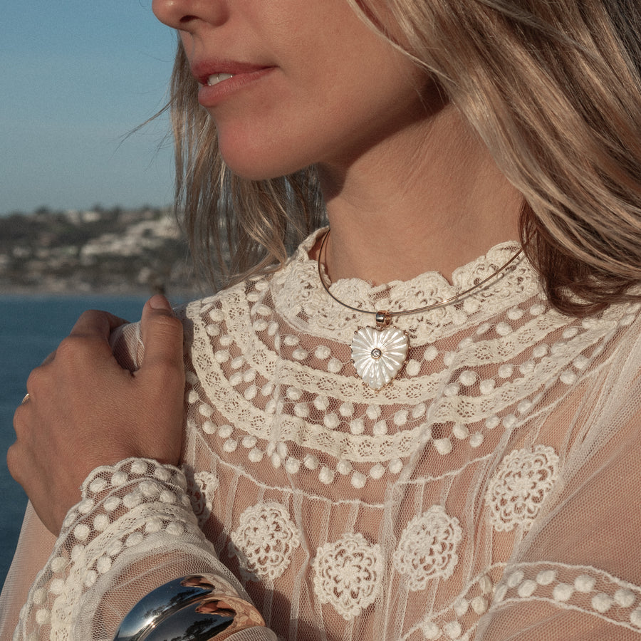 Thatch Malene Heart Charm - Mother of Pearl Jewelry - Sloane Boutique