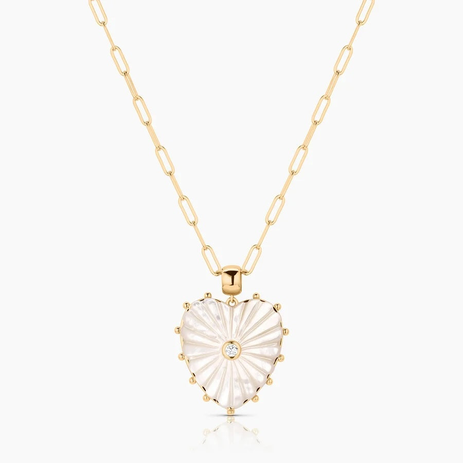 Thatch Malene Heart Charm - Mother of Pearl Jewelry - Sloane Boutique