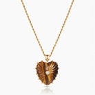 Thatch Malene Heart Charm - Tiger's Eye Jewelry - Sloane Boutique