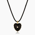 THATCH Malene Onyx Heart Charm - Onyx Jewelry - Sloane Boutique