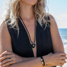 THATCH Malene Onyx Heart Charm - Onyx Jewelry - Sloane Boutique