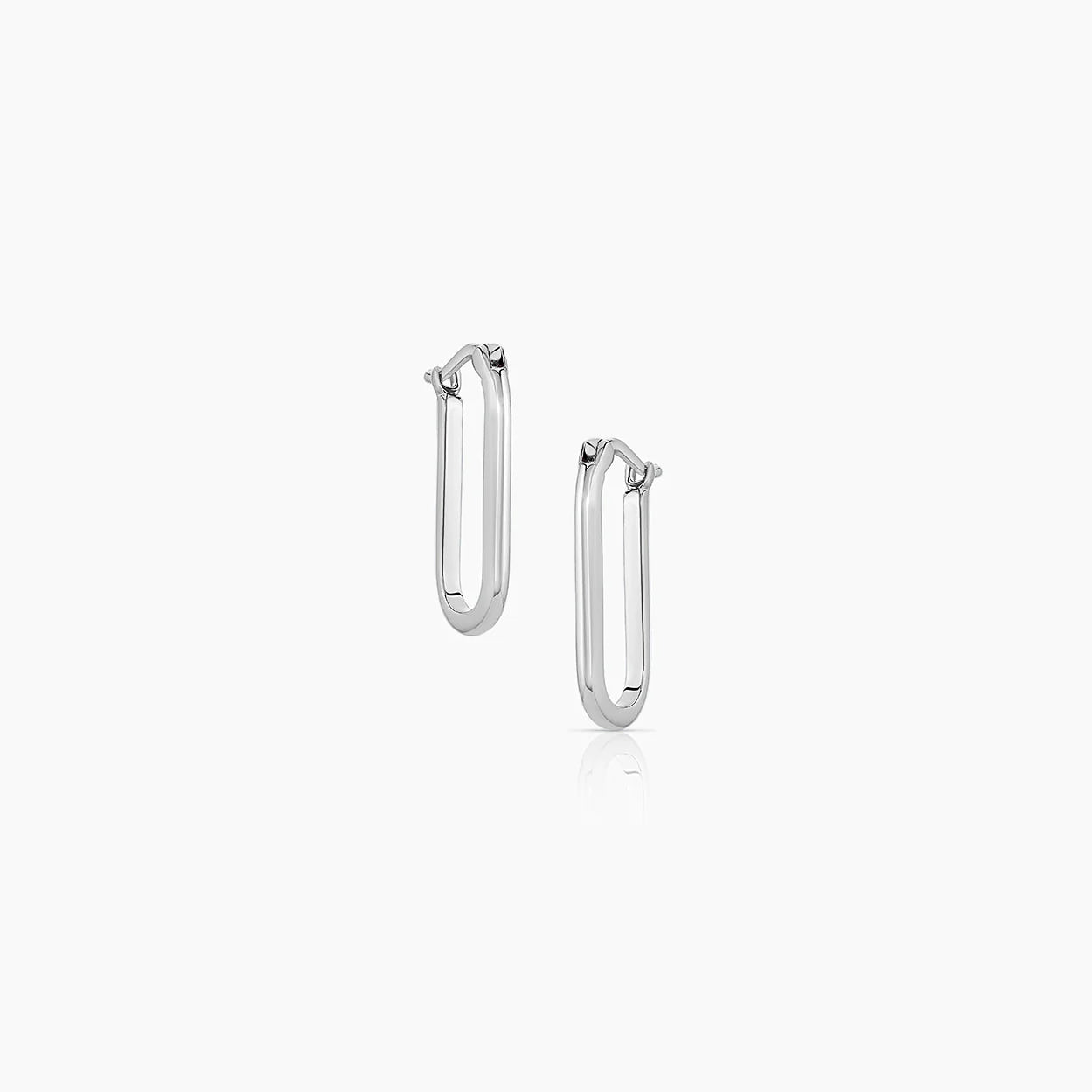 THATCH Nadine Hoop Earrings - Rhodium Jewelry - Sloane Boutique