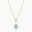 THATCH Nautilus Spiral Shell Charm - Amazonite Jewelry - Sloane Boutique