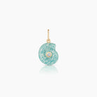 THATCH Nautilus Spiral Shell Charm - Amazonite Jewelry - Sloane Boutique