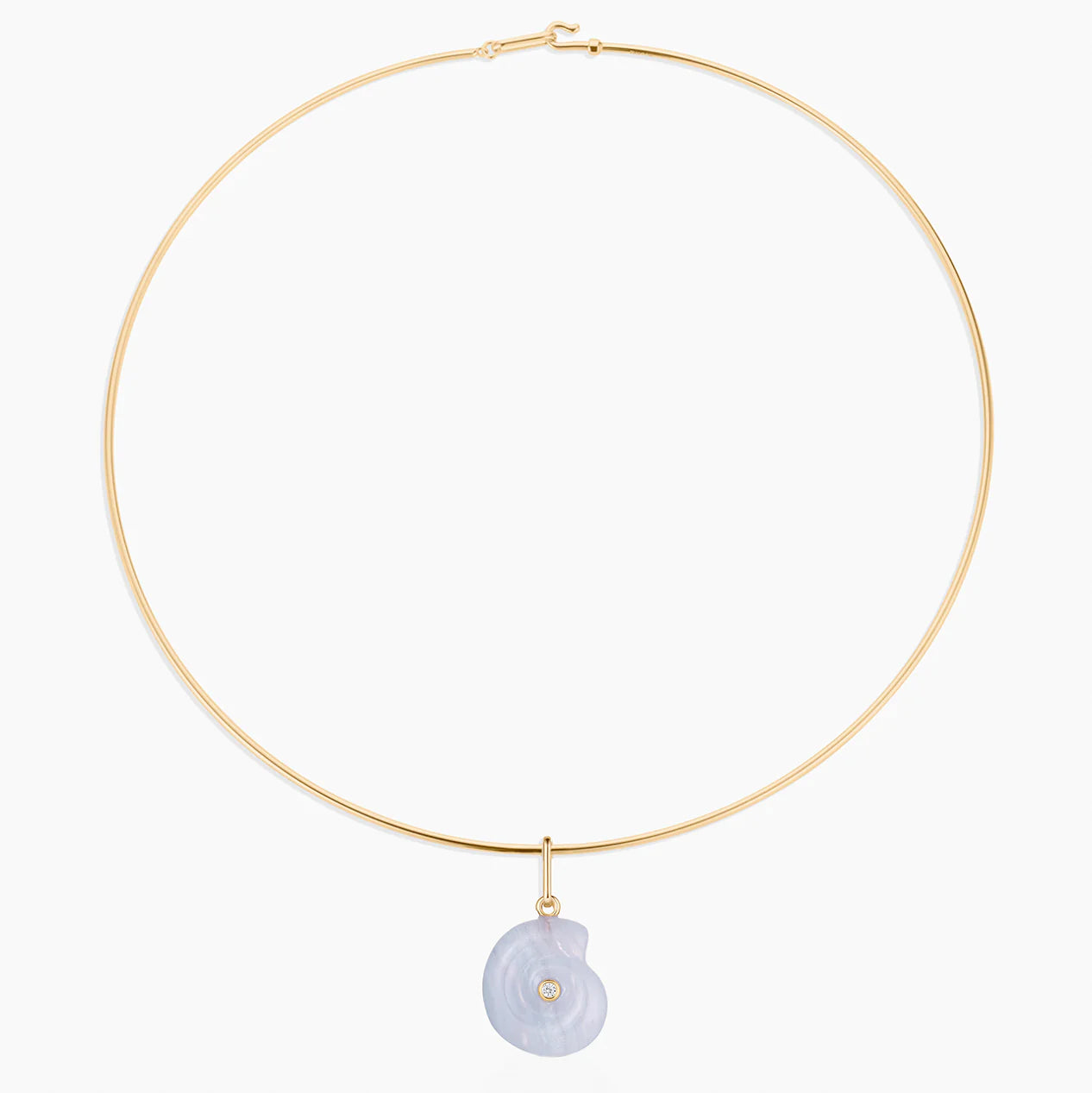 THATCH Nautilus Spiral Shell Charm - Blue Lace Jewelry - Sloane Boutique