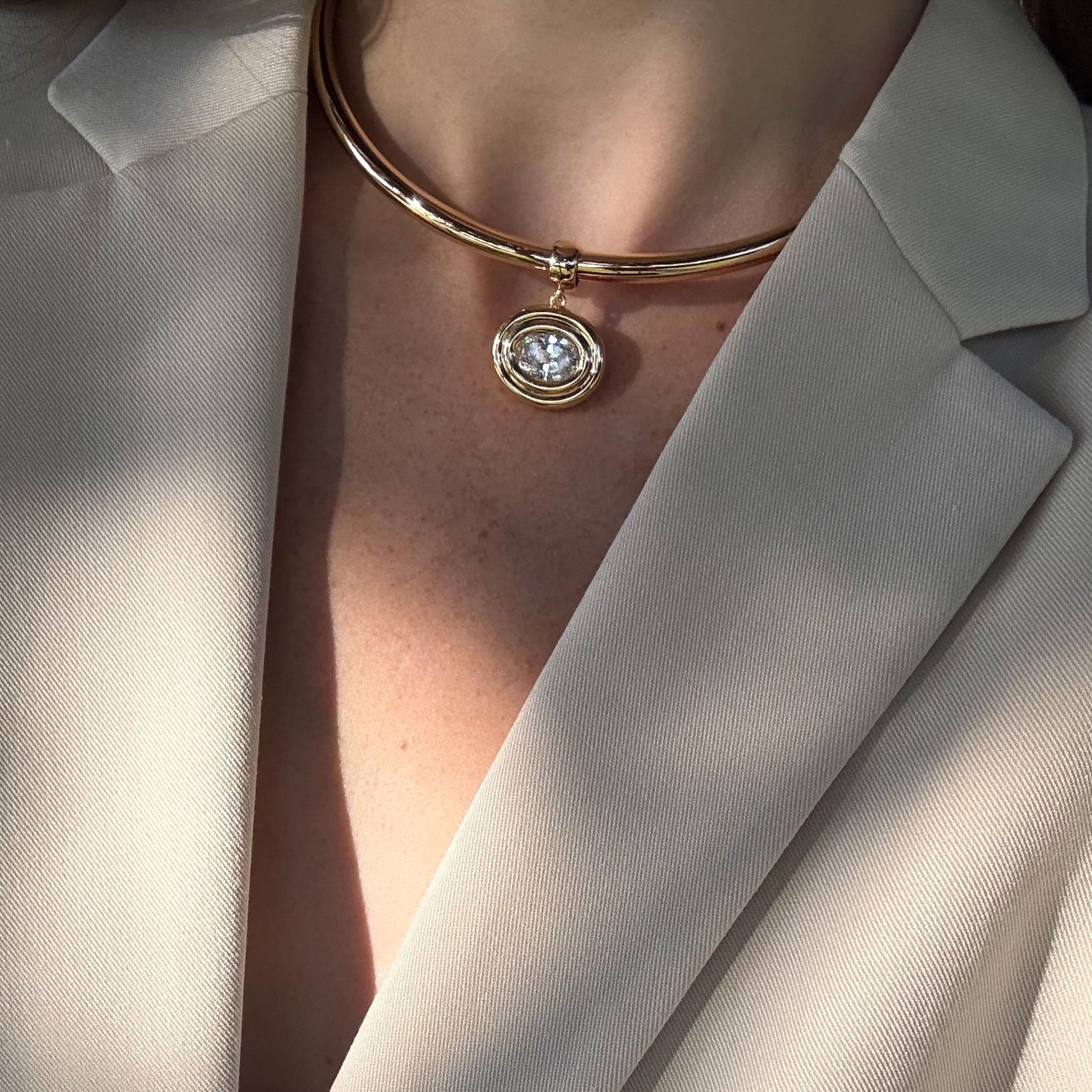 THATCH Starlet Oval Bail Charm - Gold Jewelry - Sloane Boutique