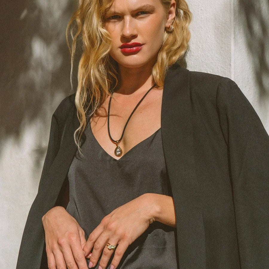 Thatch Starlet Teardrop Pendant - CZ Jewelry - Sloane Boutique