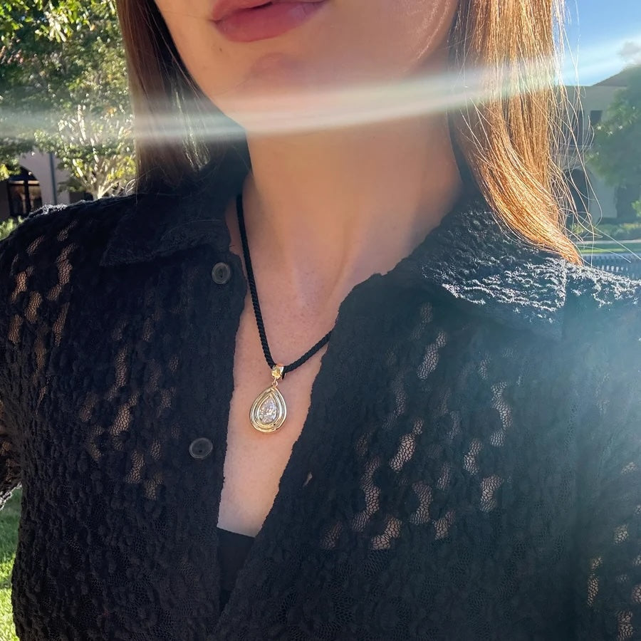 Thatch Starlet Teardrop Pendant - CZ Jewelry - Sloane Boutique