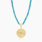 Thatch Sundial Grande Beaded Necklace - Gold Jewelry - Sloane Boutique