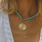 Thatch Sundial Grande Beaded Necklace - Gold Jewelry - Sloane Boutique