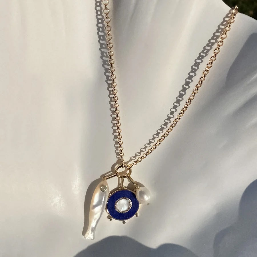 Thatch Vienna Rolo Charm Necklace - Gold Jewelry - Sloane Boutique