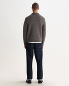 Wax London Alpha Zip Polo - Brown/Grey Men's Tops - Sloane Boutique