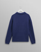 Wax London Carter Open Collar Polo - Blue Men's Tops - Sloane Boutique