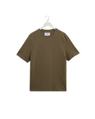 Wax London Dean Short Sleeve Tee - Khaki Brown Men's Tops - Sloane Boutique