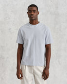 Wax London Dean Short Sleeve Tee - Pale Blue Men's Tops - Sloane Boutique