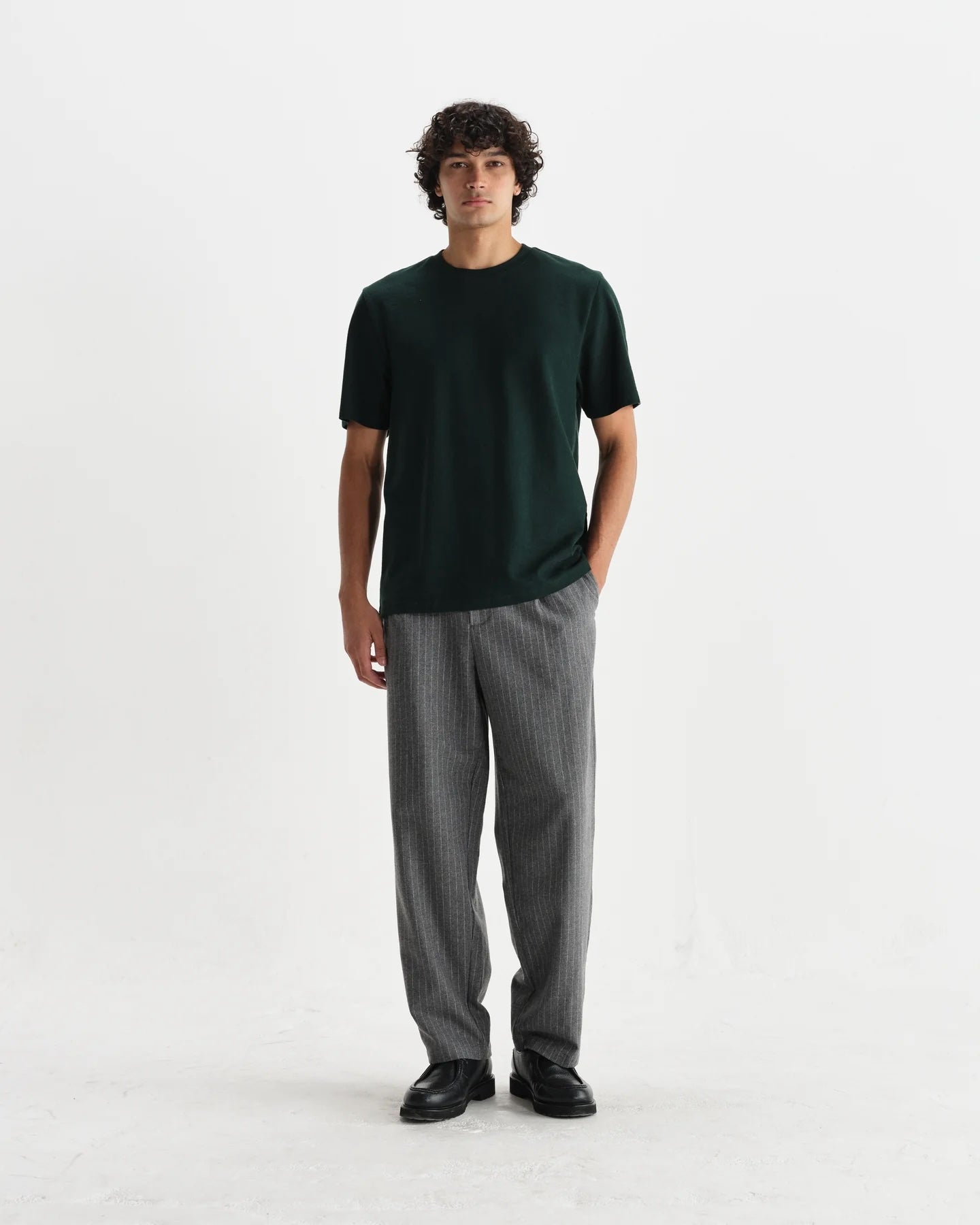 Wax London Dean Tee - Bottle Green Men's Tops - Sloane Boutique