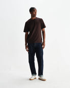 Wax London Dean Tee - Dark Brown Men's Tops - Sloane Boutique