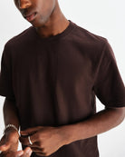 Wax London Dean Tee - Dark Brown Men's Tops - Sloane Boutique