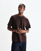 Wax London Dean Tee - Dark Brown Men's Tops - Sloane Boutique