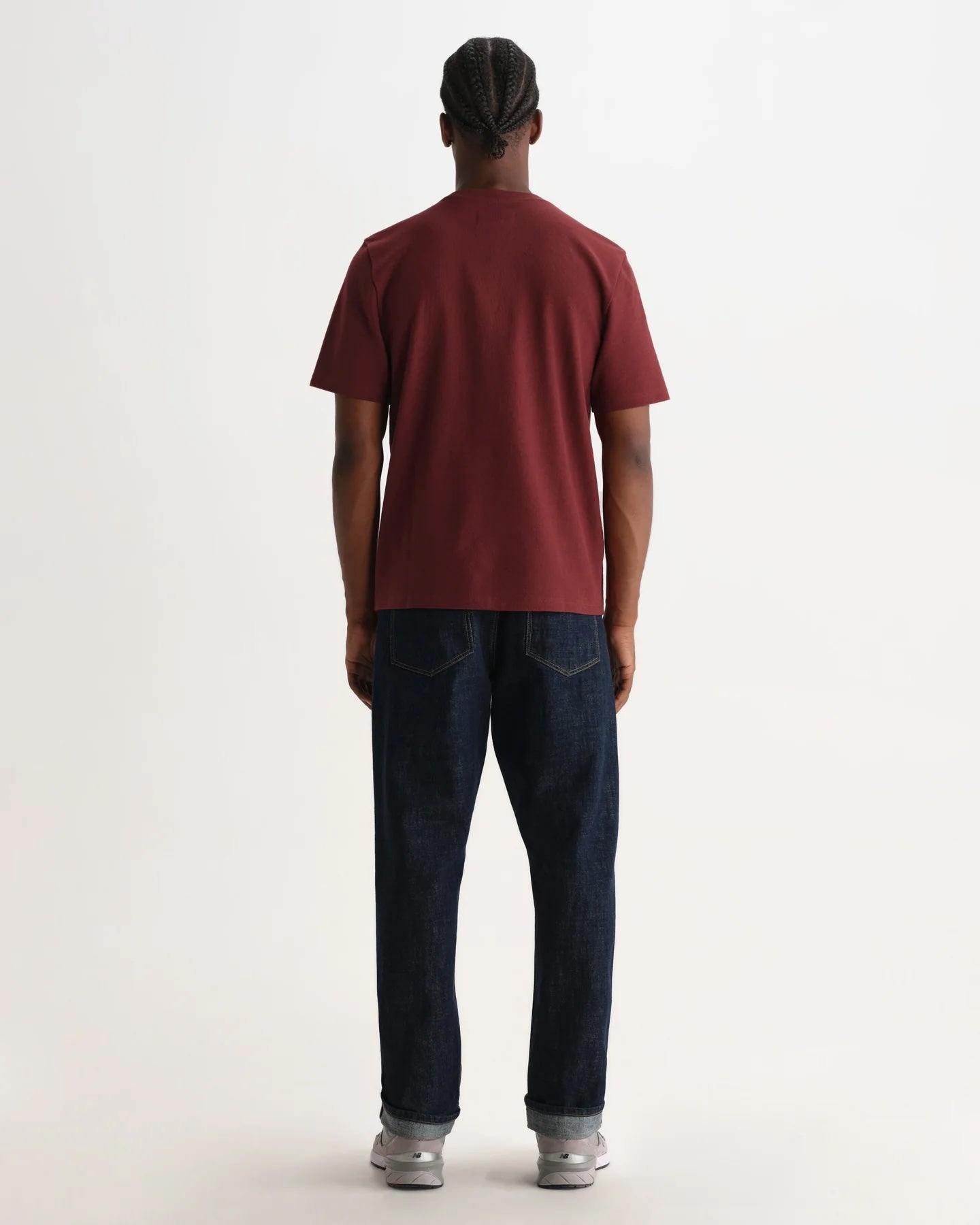 Wax London Dean Tee - Maroon Men's Tops - Sloane Boutique