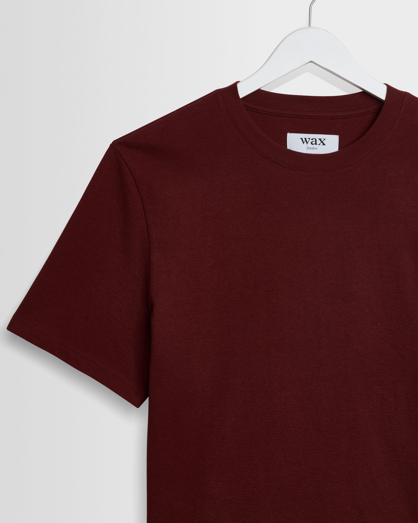 Wax London Dean Tee - Maroon Men's Tops - Sloane Boutique