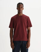 Wax London Dean Tee - Maroon Men's Tops - Sloane Boutique