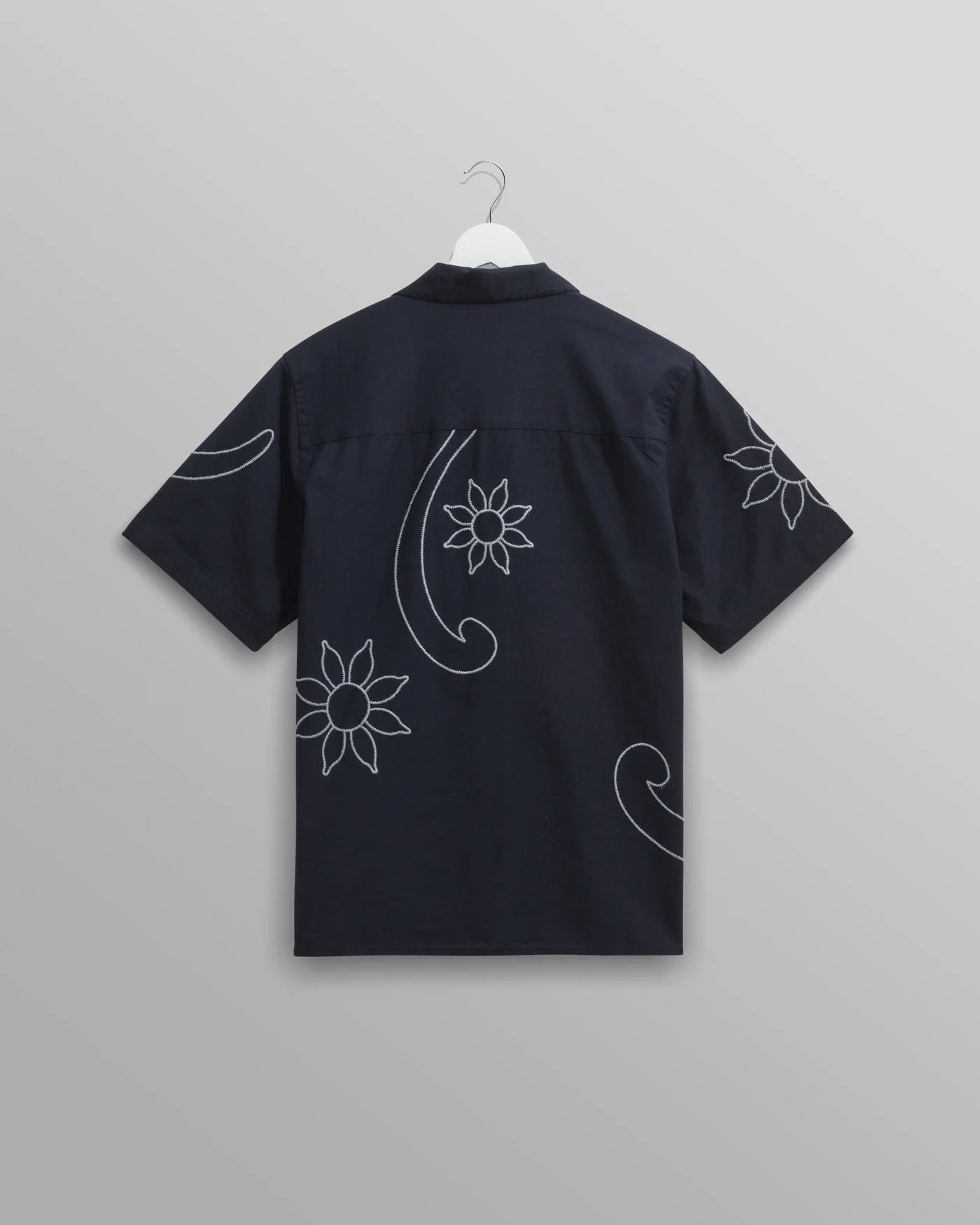 Wax London Didcot Short Sleeve Shirt - Bold Stitch Navy Men's Tops - Sloane Boutique