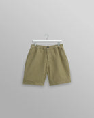 Wax London Kurt Short - Honeycomb Dobby Khaki Sale Bottoms - Sloane Boutique