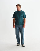 Wax London Men's Dean Short Sleeve Tee - Jolt Teal Men's Tops - Sloane Boutique