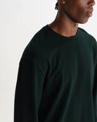 Wax London Men's Hayden Long Sleeve Tee - Dark Green Men's Tops - Sloane Boutique