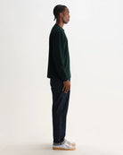 Wax London Men's Hayden Long Sleeve Tee - Dark Green Men's Tops - Sloane Boutique