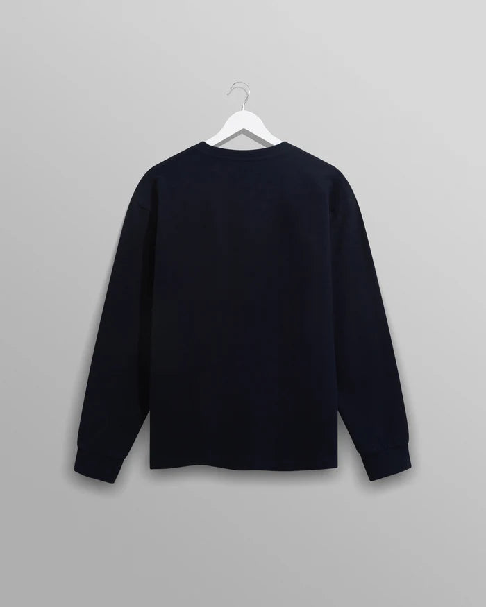 Wax London Men's Hayden Long Sleeve Tee - Jolt Navy Men's Tops - Sloane Boutique