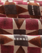 Wax London Men's Painted Geo Tencel Didcot Short Sleeve Shirt - Burgundy Men's Tops - Sloane Boutique