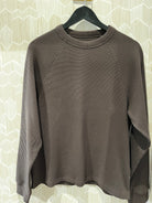 Wax London Men's Riley Crew - Dark Brown Men's Tops - Sloane Boutique