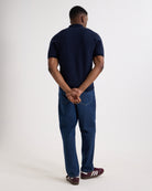 Wax London Naples Polo - Navy Geo Men's Tops - Sloane Boutique