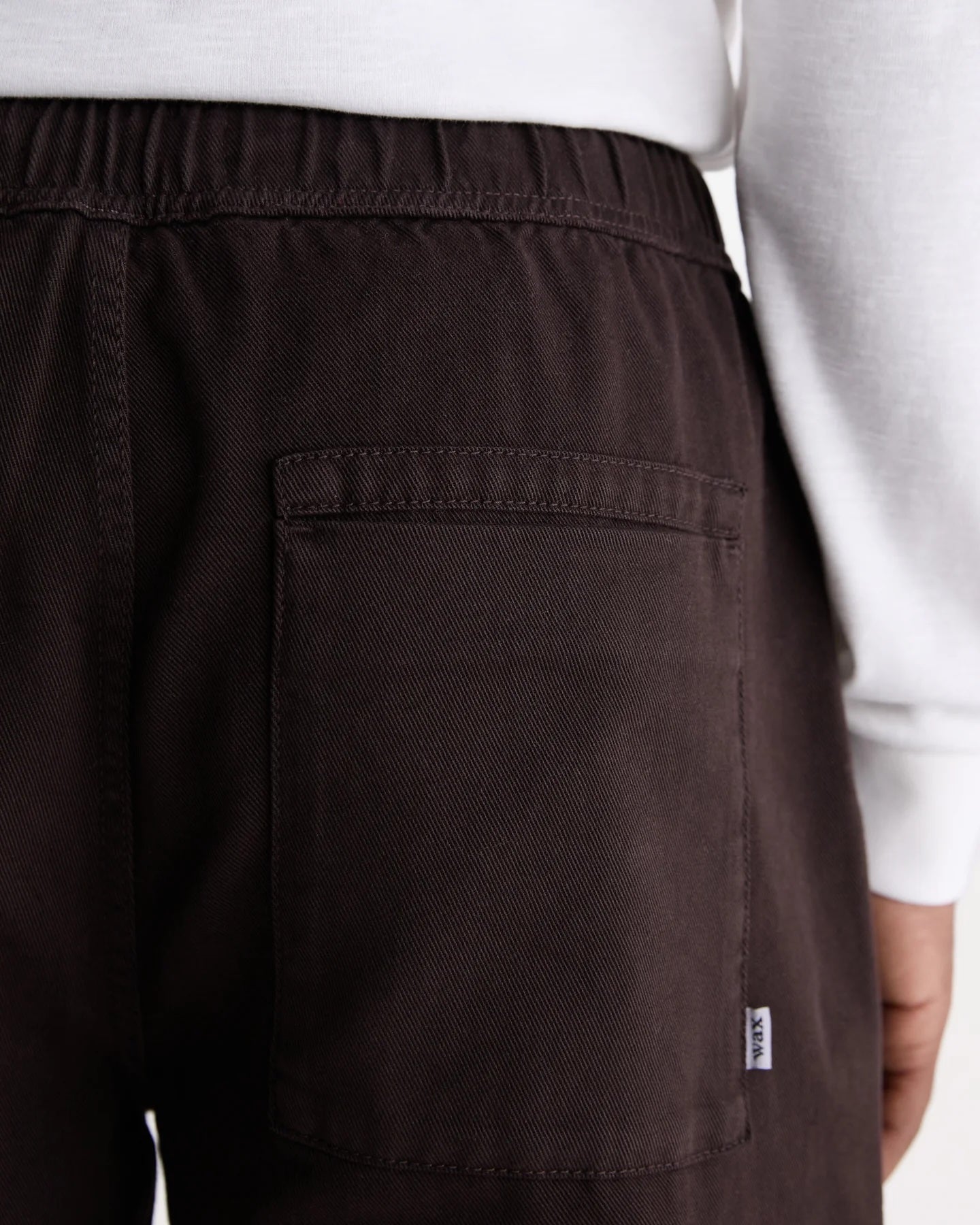 Wax London Organic Cotton Twill Kurt Trouser - Dark Brown Men's Bottoms - Sloane Boutique