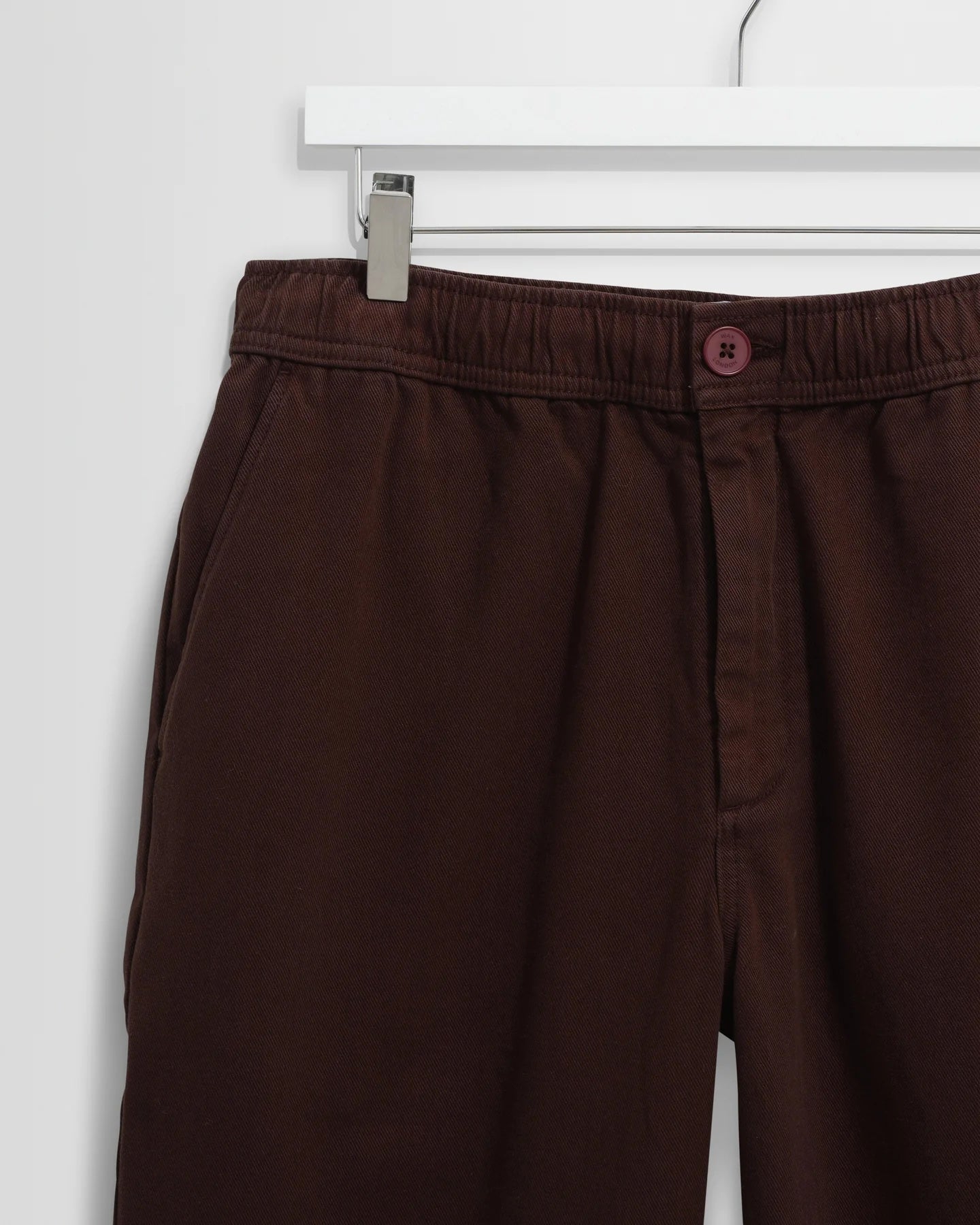Wax London Organic Cotton Twill Kurt Trouser - Dark Brown Men's Bottoms - Sloane Boutique