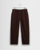 Wax London Organic Cotton Twill Kurt Trouser - Dark Brown Men's Bottoms - Sloane Boutique