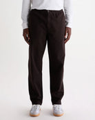 Wax London Organic Cotton Twill Kurt Trouser - Dark Brown Men's Bottoms - Sloane Boutique