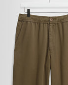 Wax London Organic Cotton Twill Kurt Trouser - Dark Khaki Men's Bottoms - Sloane Boutique