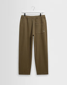 Wax London Organic Cotton Twill Kurt Trouser - Dark Khaki Men's Bottoms - Sloane Boutique