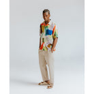 Wax London Painted Shapes Didcot Short Sleeve - Multicolor Men's Tops - Sloane Boutique