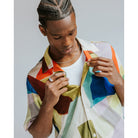 Wax London Painted Shapes Didcot Short Sleeve - Multicolor Men's Tops - Sloane Boutique