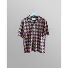 Wax London Seersucker Tiles Didcot Short Sleeve Shirt - Rust/Multi **needs more pics** Men's Tops - Sloane Boutique
