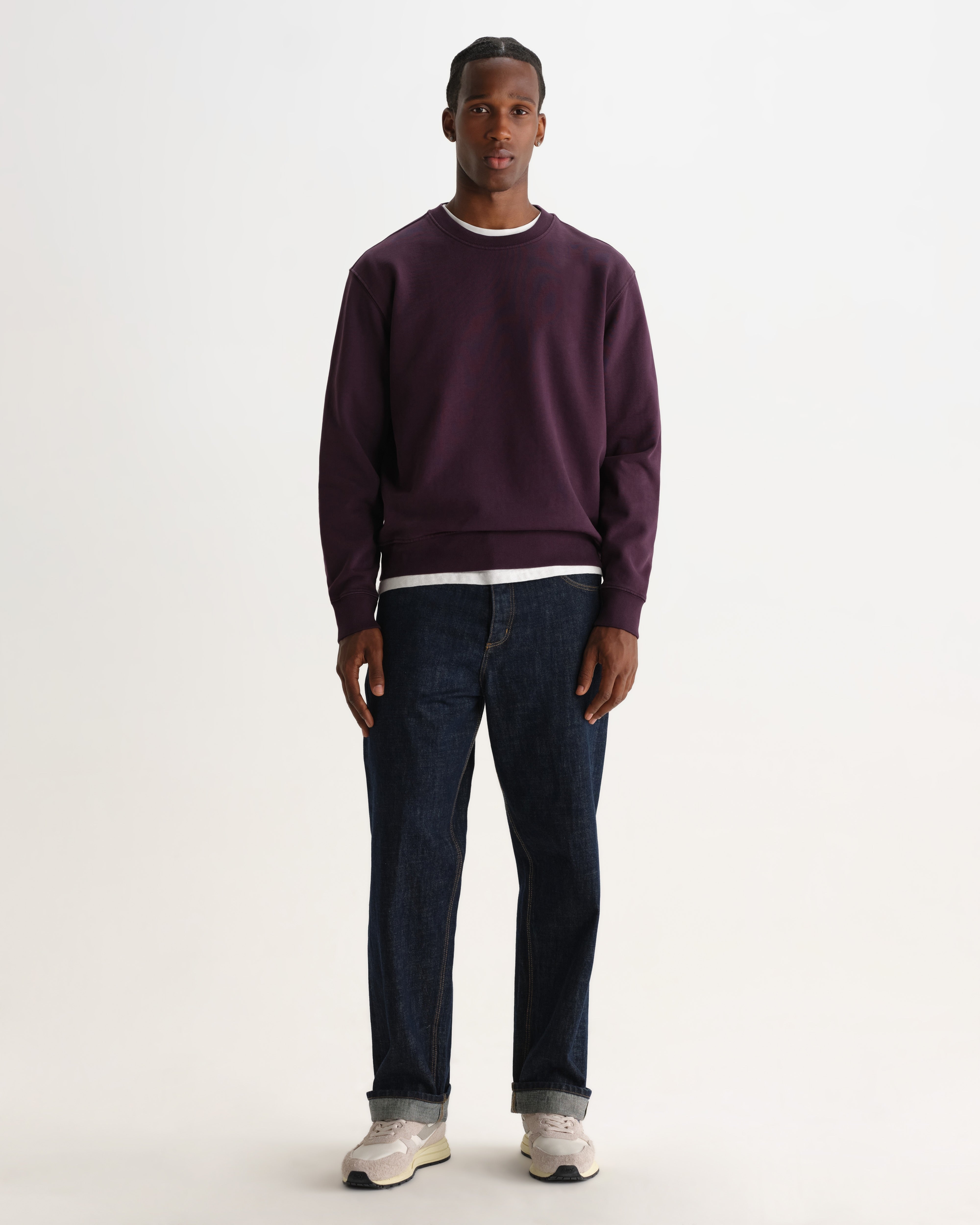 Wax London Sidney Sweatshirt - Washed Purple Men's Tops - Sloane Boutique