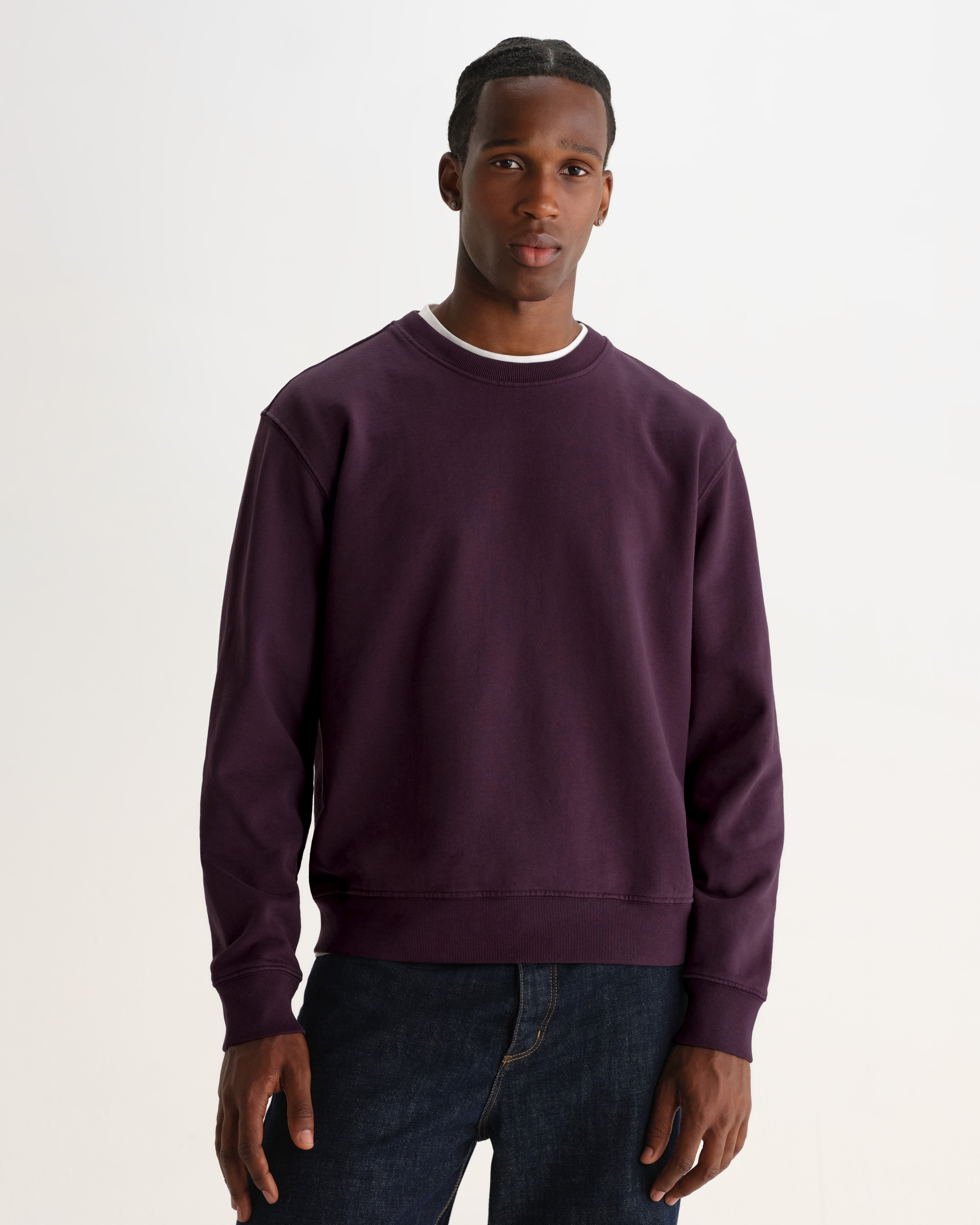 Wax London Sidney Sweatshirt - Washed Purple Men's Tops - Sloane Boutique