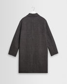 Wax London Stan Coat - Navy/Brown Outerwear - Sloane Boutique