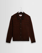 Wax London Tristan L/S -Ribbed Brown Check Men's Tops - Sloane Boutique