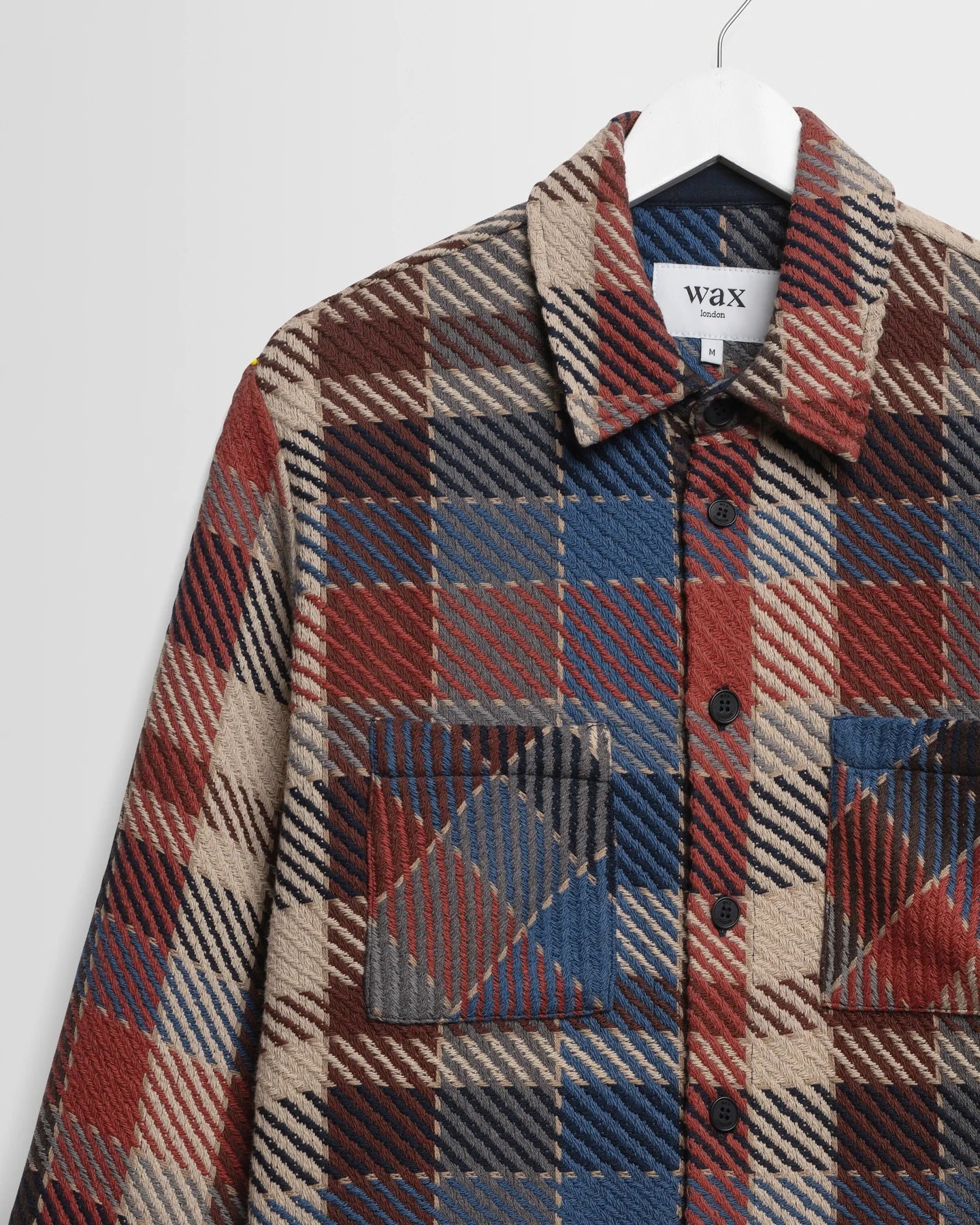 Wax London Whiting Overshirt - Rust Pike Check Outerwear - Sloane Boutique